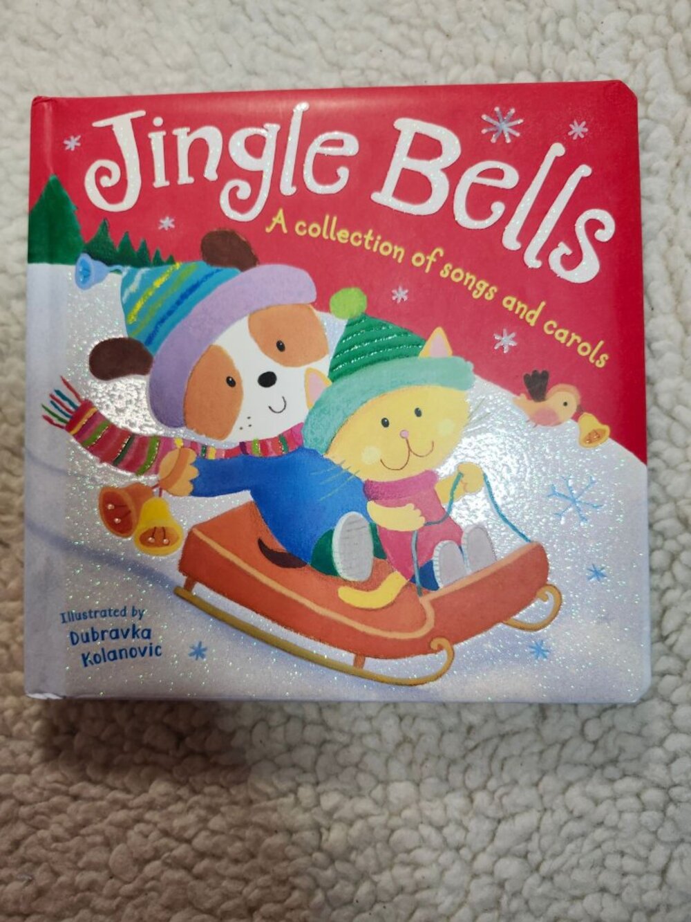 Tiger Tales Jingle Bells Board Book Childrens Christmas Songs Carols 2014 Kids
